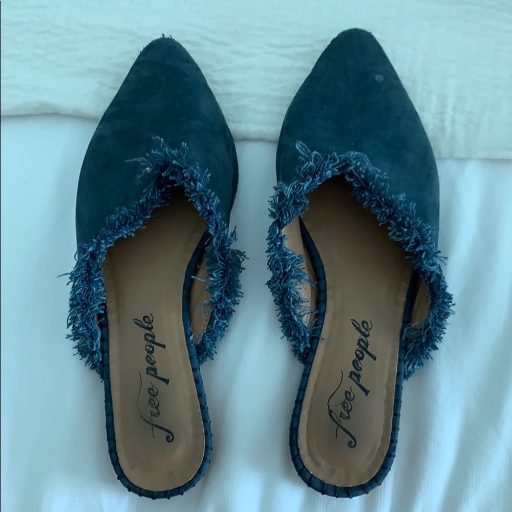 Free People Leather Newport Flat